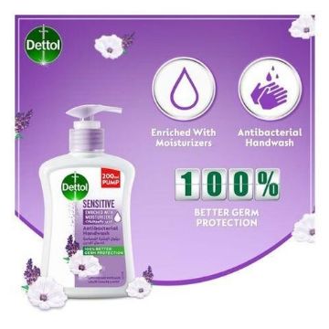 صورة كرتون ديتول يد 200 مل لافندر بالبشره الحساسه 12 حبه