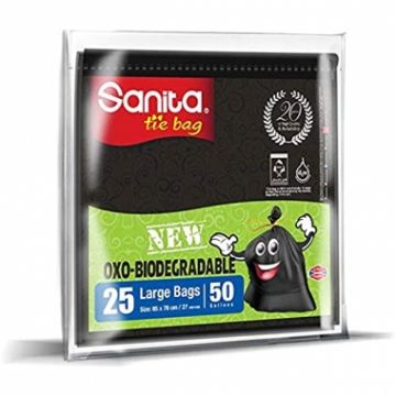 صورة كرتون زباله سانيتا 30جالون 25كيس ابو ربطه