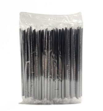 صورة كرتون مصاص عصير اسود+شفاف+ اخضر شيل باك مقاس 8ملي 20 حبه