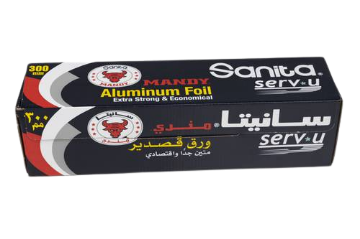 صورة كرتون قصدير سانيتا مندي ازرق 300*85 6 حبه