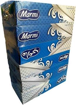 صورة كرتون مناديل مارمي 100منديل  6*6 6 حبه