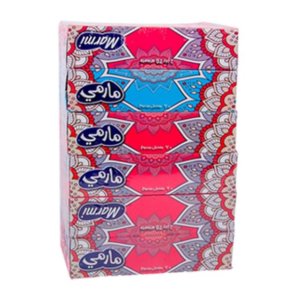 Picture of كرتون مناديل مارمي 70منديل  6*6 6 حبه