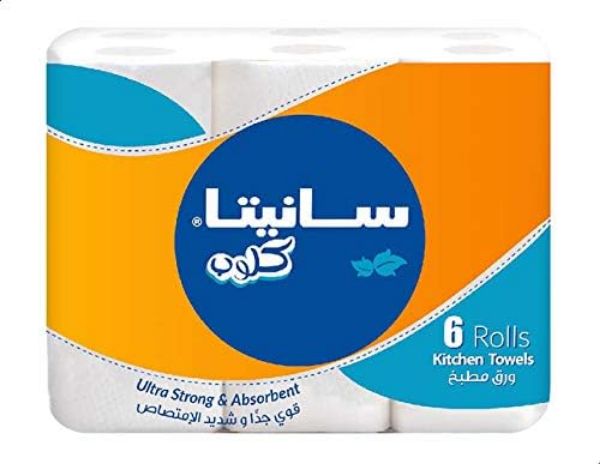 Picture of كرتون مناديل كلوب سانيتا 6*6 6 حبه