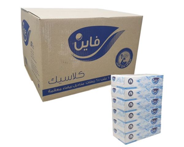 Picture of كرتون مناديل فاين  6*6 6 حبه