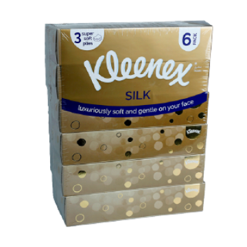 صورة كرتون مناديل كلينكس 6*6ذهبي50  منديل 6 حبه