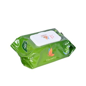 صورة كرتون مناديل مبلله كلرفلاي 120منديل 24 حبه