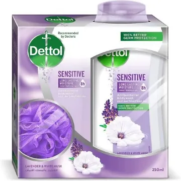 صورة كرتون ديتول استحمام 250 مل ليفة 12 حبه