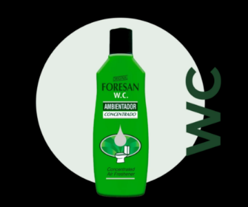 صورة كرتون معطر فورزان 125 مل اخضر دبليو.سي رقم2020 24 حبه