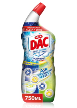 صورة كرتون داك منظف المراحيض 750مل ليمون اصفر 10 حبه