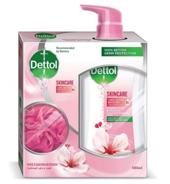 صورة درزن ديتول شوارجل 500 مل مع ليفه  حبه