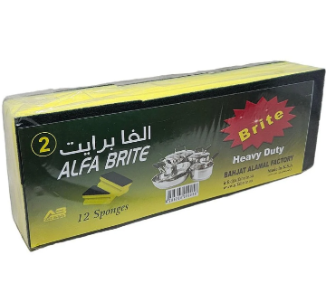 صورة شوال اسفنج الفا برايت  ( 2 ) 12 قطعه مربع 10 حبه