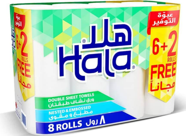Picture of شوال مناديل رول هلا 28سم 3 حبه