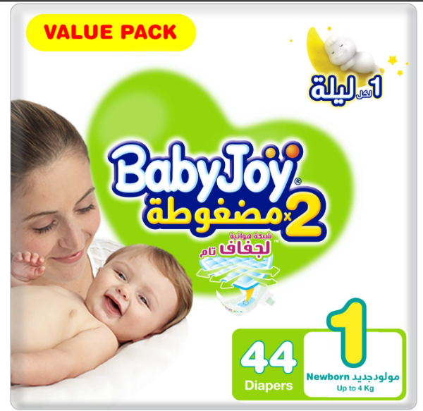 Picture of كرتون بيبي جوي رقم1شد4*44حبه الاقتصادية 4 حبه