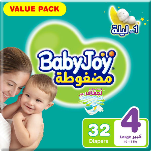 Picture of كرتون بيبي جوي رقم4شد4*32 حبه الاقتصادية 4 حبه