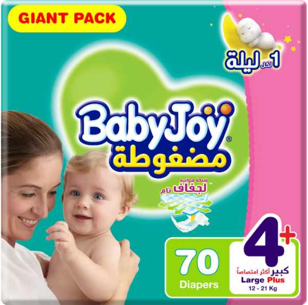 Picture of كرتون بيبي جوي رقم4+شد3ابو70*70حبه التوفير 3 حبه