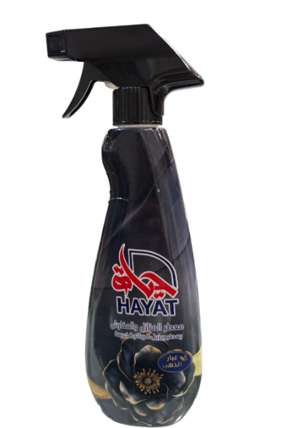 Picture of كرتون معطر بخاخ المنازل والمفارش حياة 450 مل غبار الذهب اسود 12 حبه