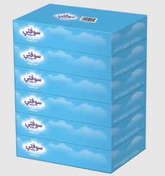 صورة كرتون مناديل سوفتي 6*6 6 حبه