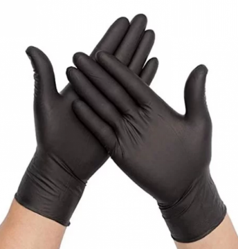 صورة كرتون كفوف يو2 XL70ح اسود 10 حبه