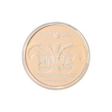 صورة ريميل لندن بودرة مضغوطة ستاي مات 001 شفاف - 14 جم