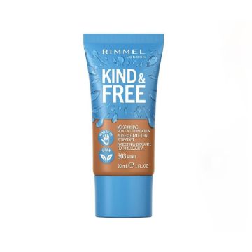 صورة ريميل لندن كريم أساس كايند آند فري سكين تينت 303 هوني - 30 مل